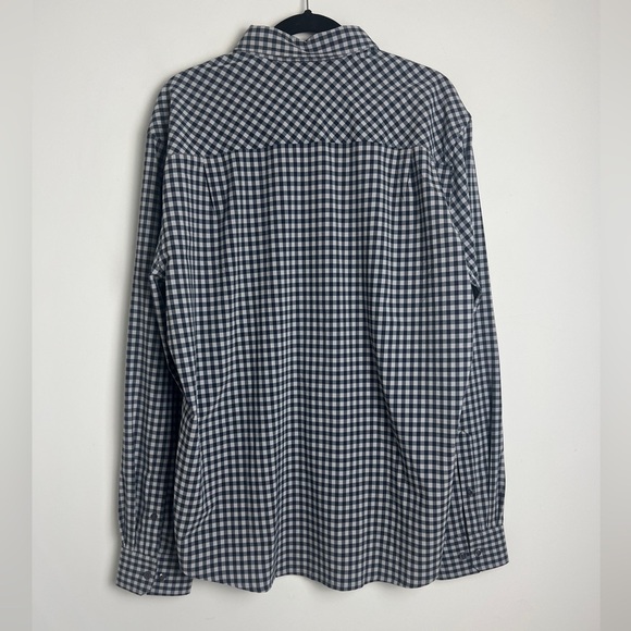 Storm Creek Men's Influencer Blue White Gingham Woven Shirt UPF30+ Stretch Sz XL - Picture 4 of 9